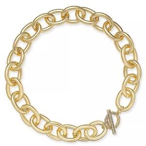 NWOT I.N.C. INTERNATIONAL CONCEPTS Gold-tone Toggle Chain-Link 18" Necklace